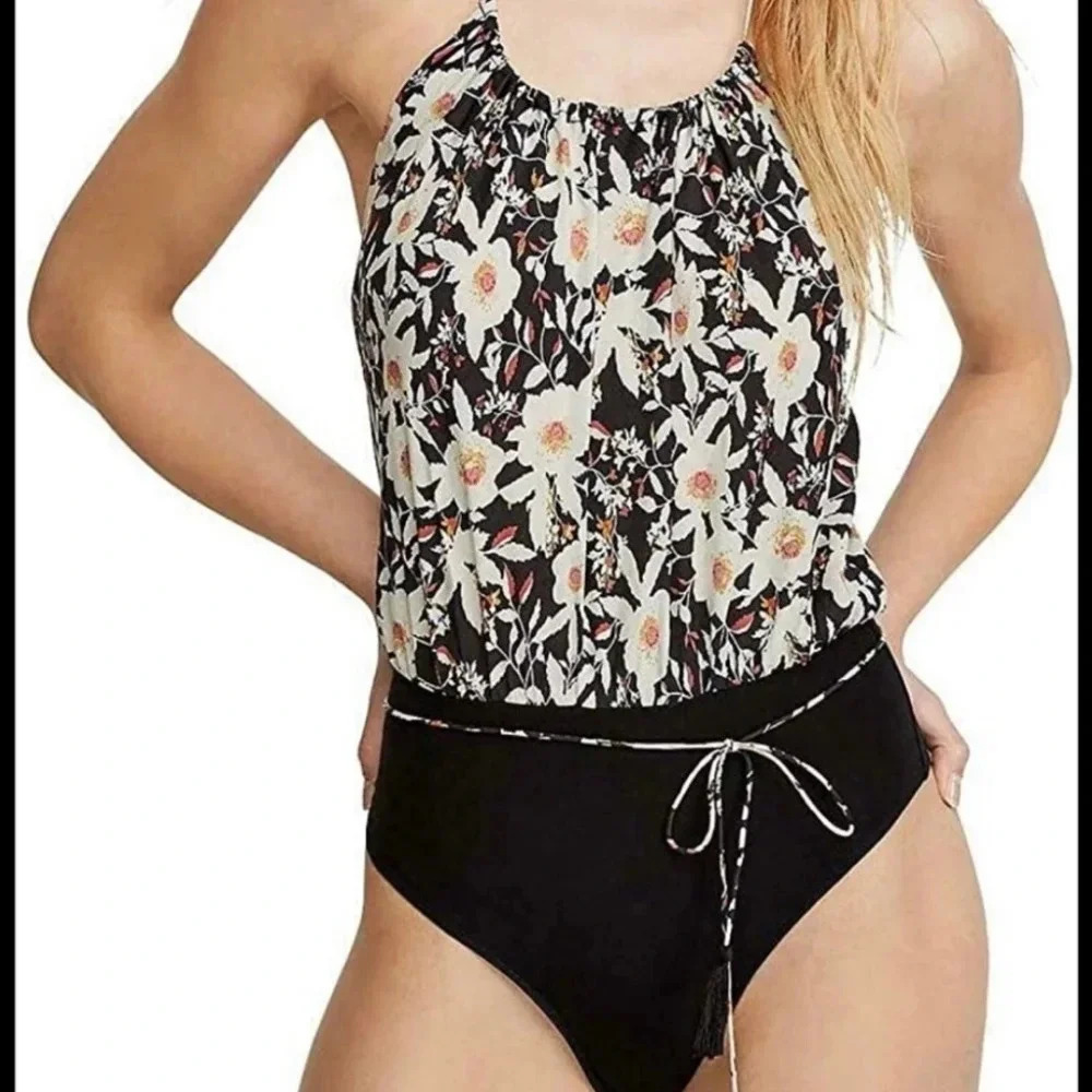 New Free People Liza floral spaghetti strap Bodysuit - Picture 10 of 10